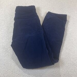 J.Crew Corduroy High Rise Vintage Slim-Straight Pants ‎ Blue Item AB651 Size 27
